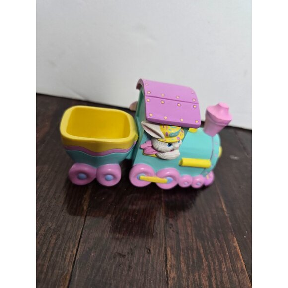 Vintage Hallmark 1993 Easter Eggspress Crayola Bunny Binney & Smith Pastel Train - Picture 4 of 12